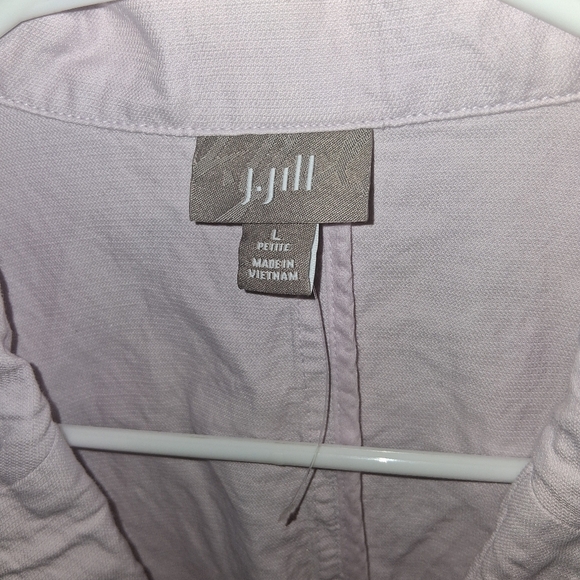 J. Jill Cotton Blend Lightwright Light Purple Blazer LP - Picture 3 of 7